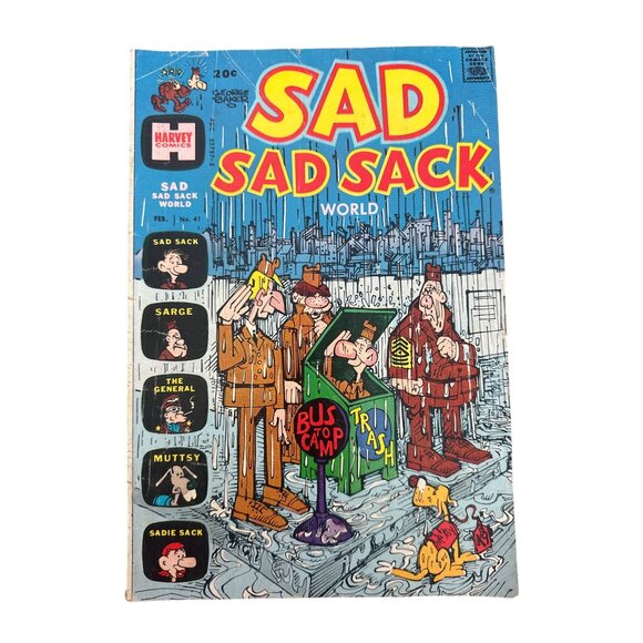 Harvey Comics Sad Sad Sack World #41 February 1977 Vintage DC Bagged Boarded - Picture 1 of 7